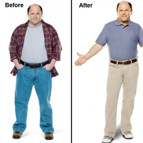 Jason Alexander's before and after picture.